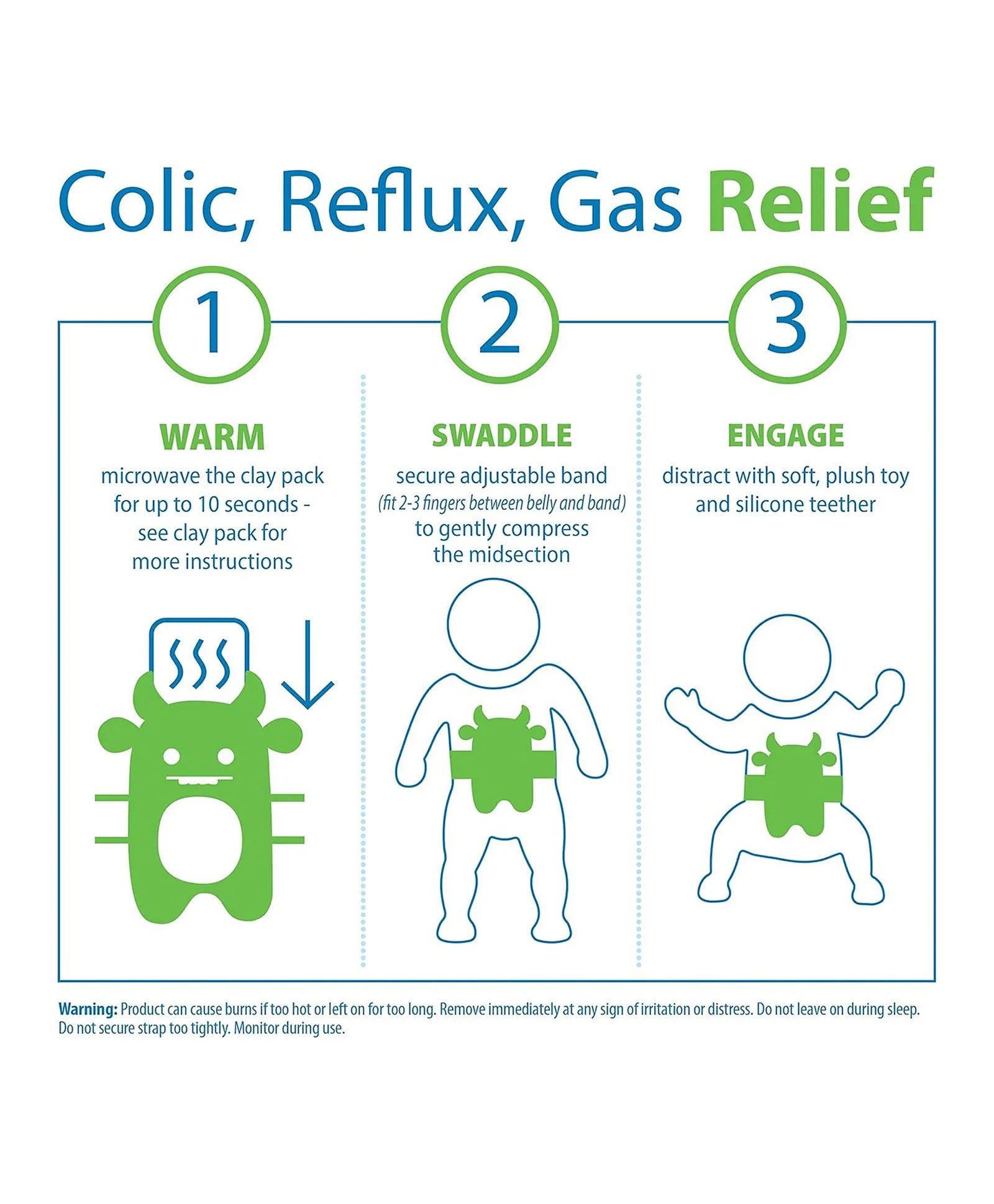 Dr. Brown's Gripebelt - Blue - Laadlee