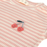 Lassig Long Sleeve Ribbed T-Shirt - Cherry Peach