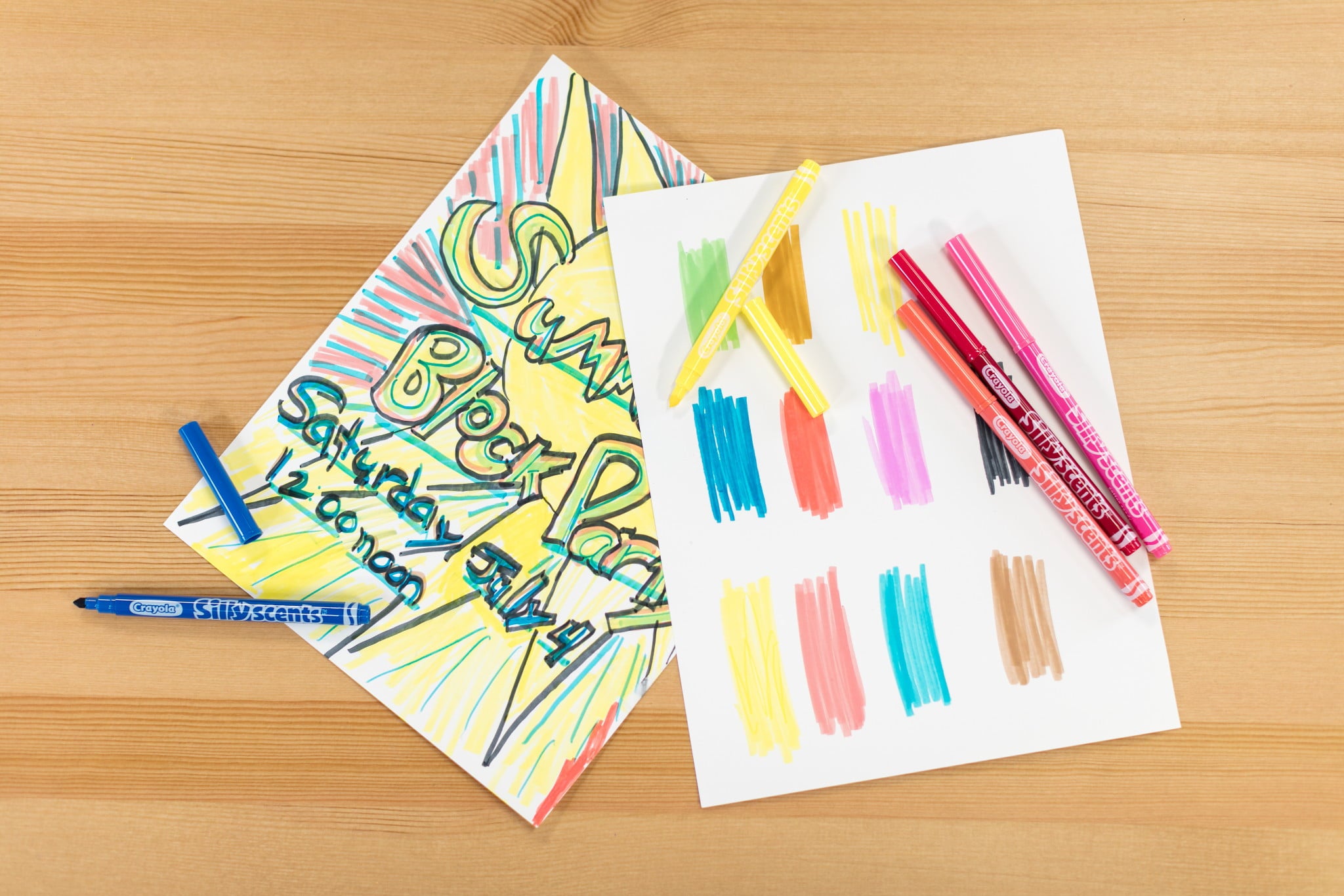 Crayola Silly Scents Slim Scented Washable Markers - Pack of 10 - Laadlee
