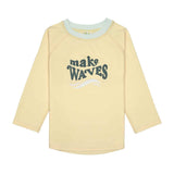 Lassig SPF Short Sleeve Rashguard - Make Waves Vanilla