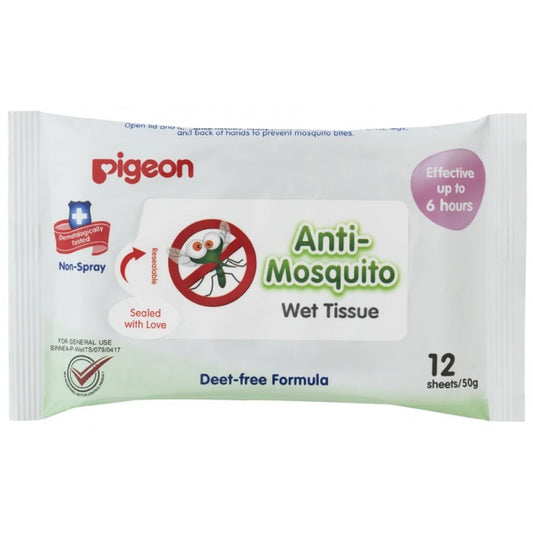 Pigeon Anti Mosquito Wipes - 12 Sheets