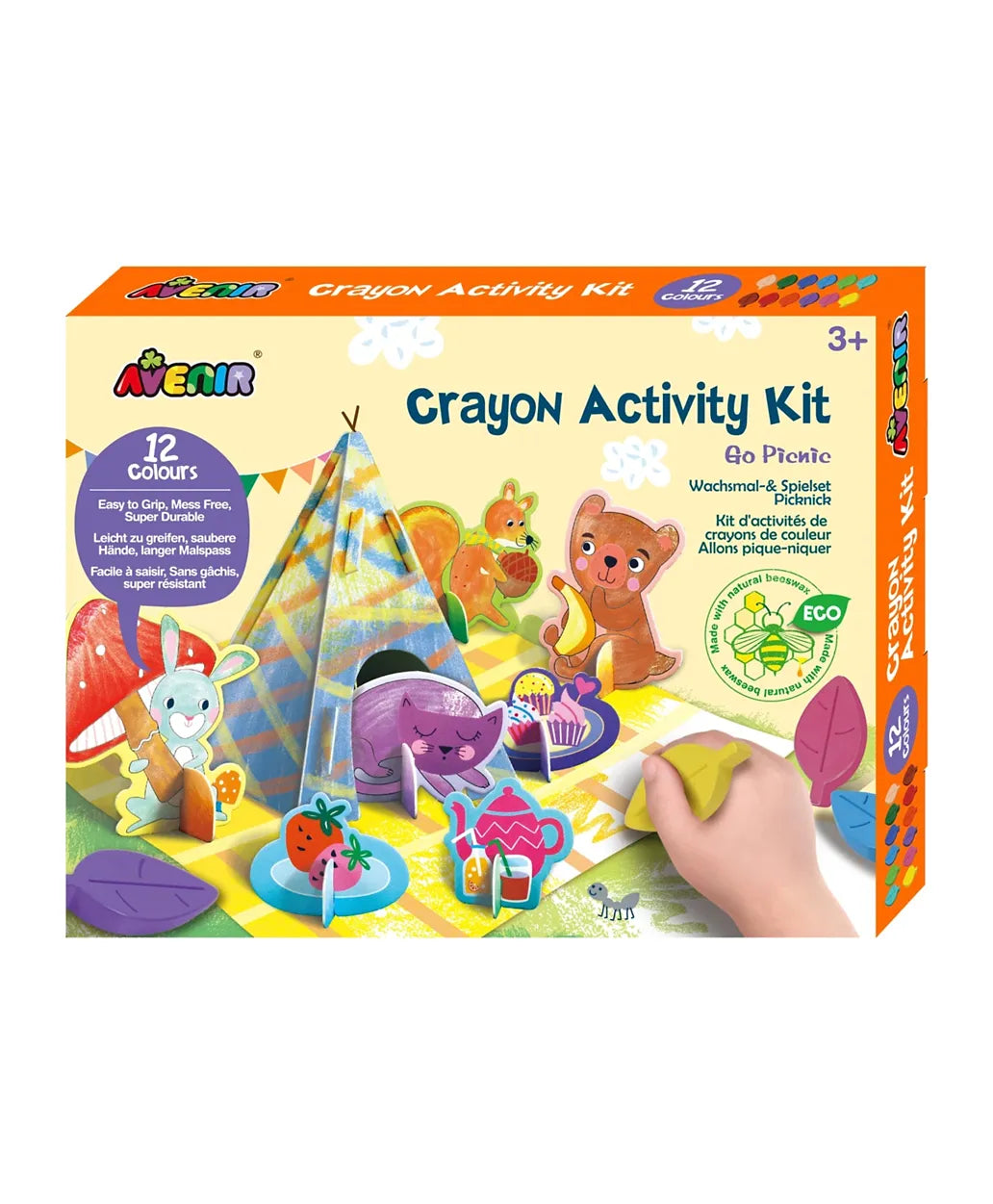 Avenir Crayon Activity Kit - Go Picnic - Laadlee