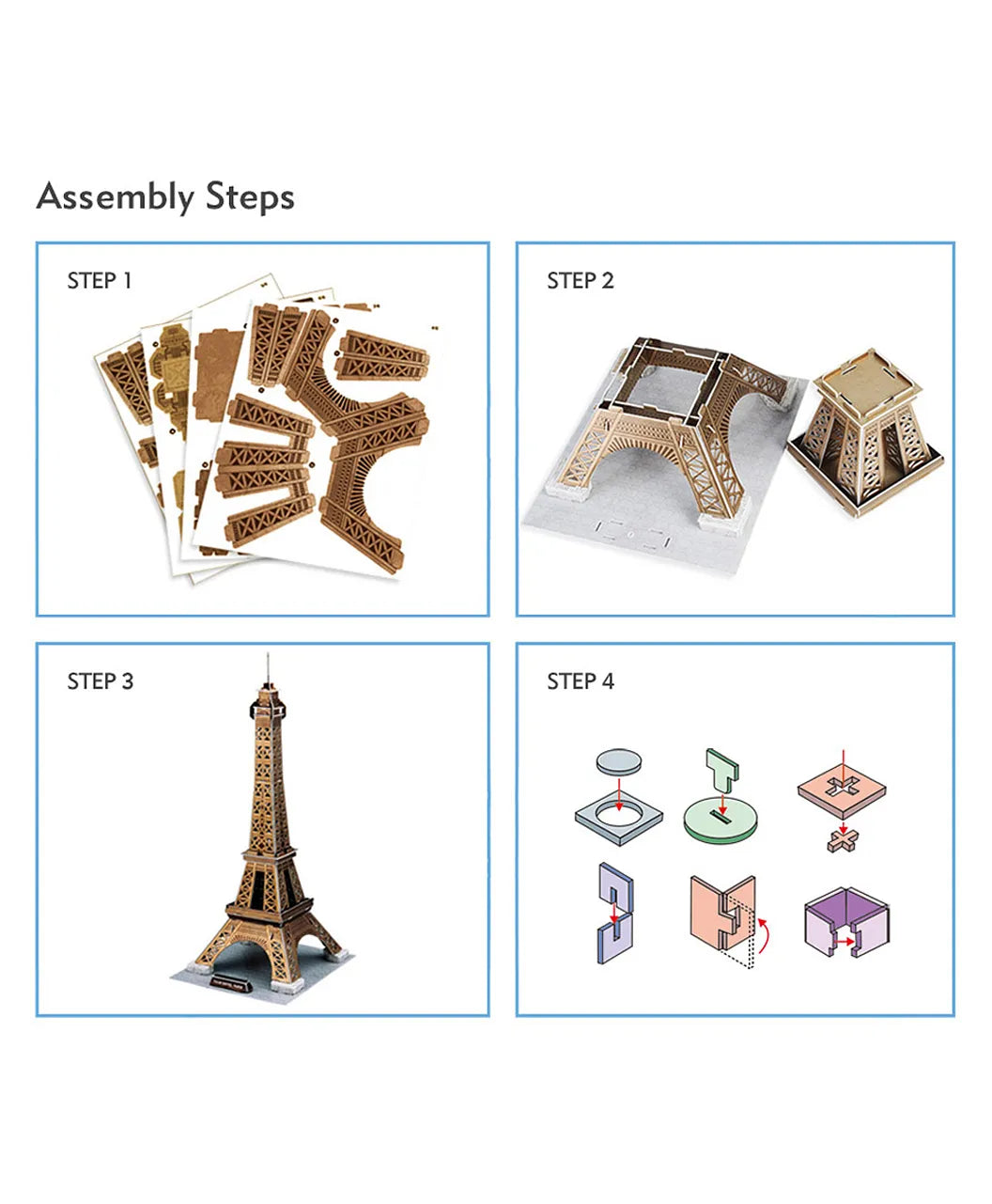 Cubicfun 3D Puzzle Eiffel Tower - 39Pcs