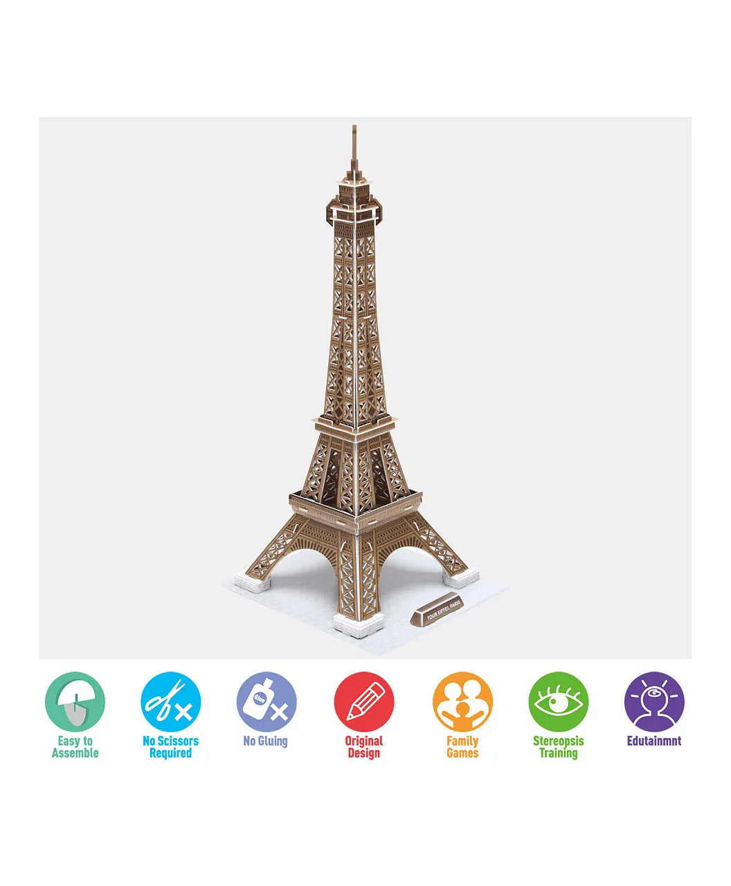 Cubicfun 3D Puzzle Eiffel Tower - 39Pcs