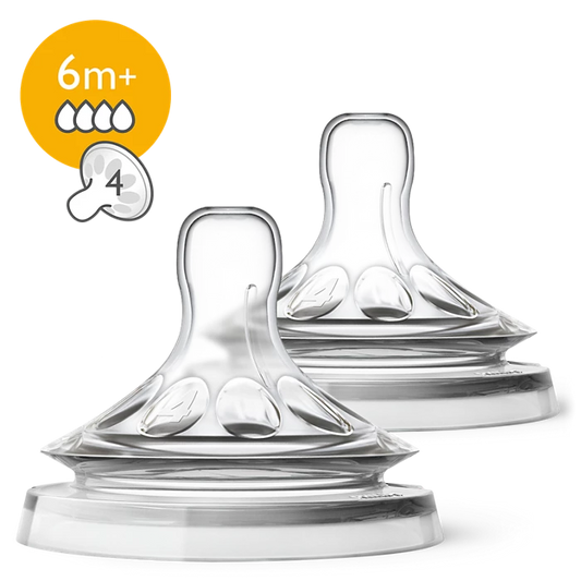 Philips Avent Natural 2.0 Teats 6 M (Pack of 2)