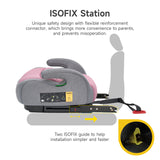 Jovikids Ohho I-Size Booster Seat for Car with ISOFIX Age 6 To 12 - Pink