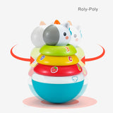 Hola Roly-Poly Unicorn 3-in-1 Stacking Toy, Rocker & Rattle