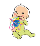 Hola Honeycomb Spinning Ball Teether Rattle