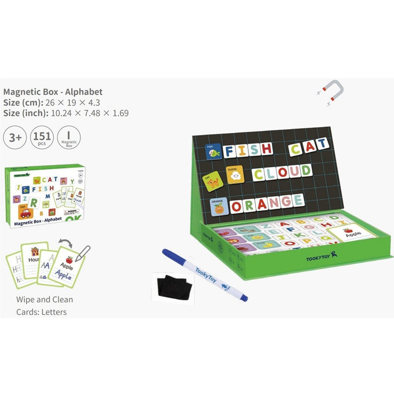 Tooky Toys Magnetic Box - Alphabet - Laadlee