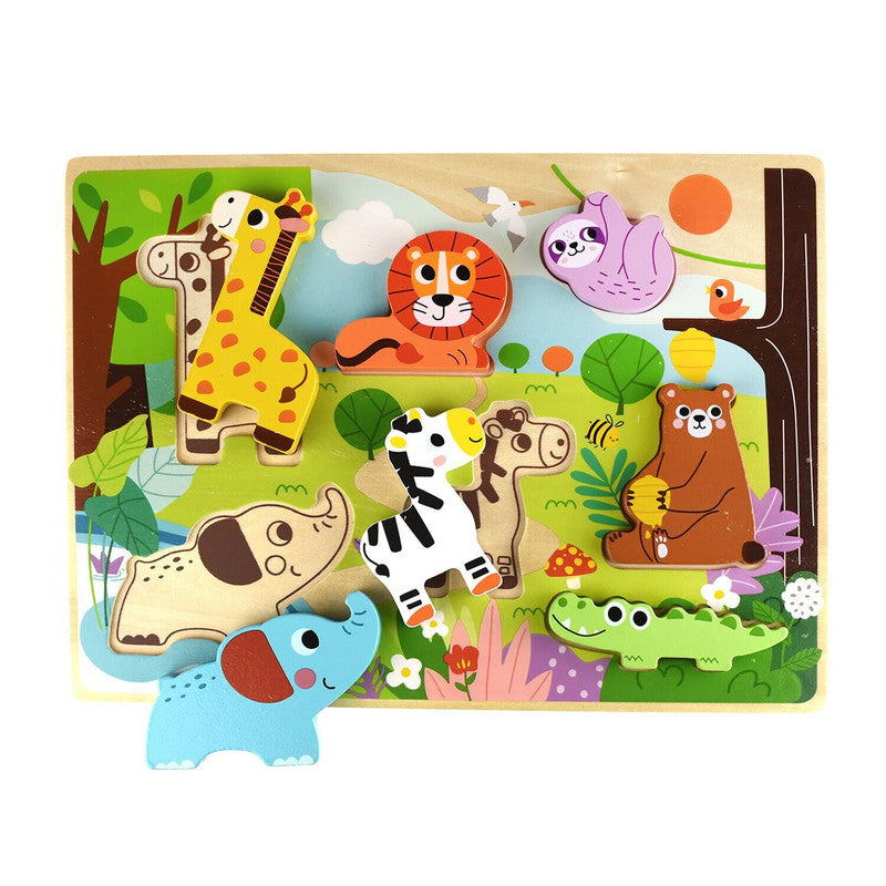 Tooky Toys Chunky Puzzle - Animal - Laadlee