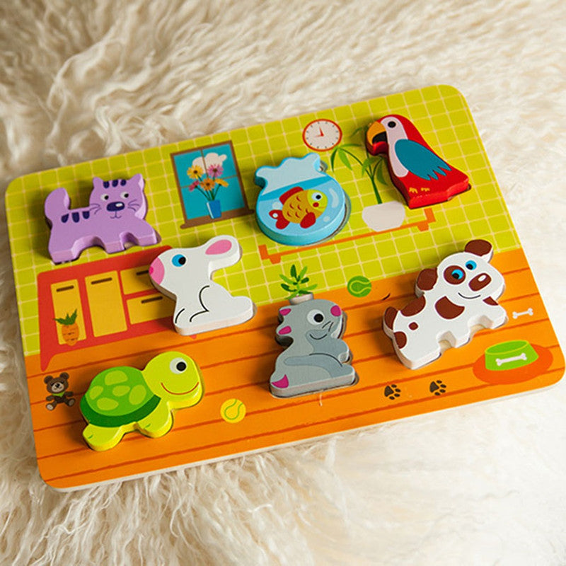 Tooky Toys Chunky Puzzle - Pet - Laadlee