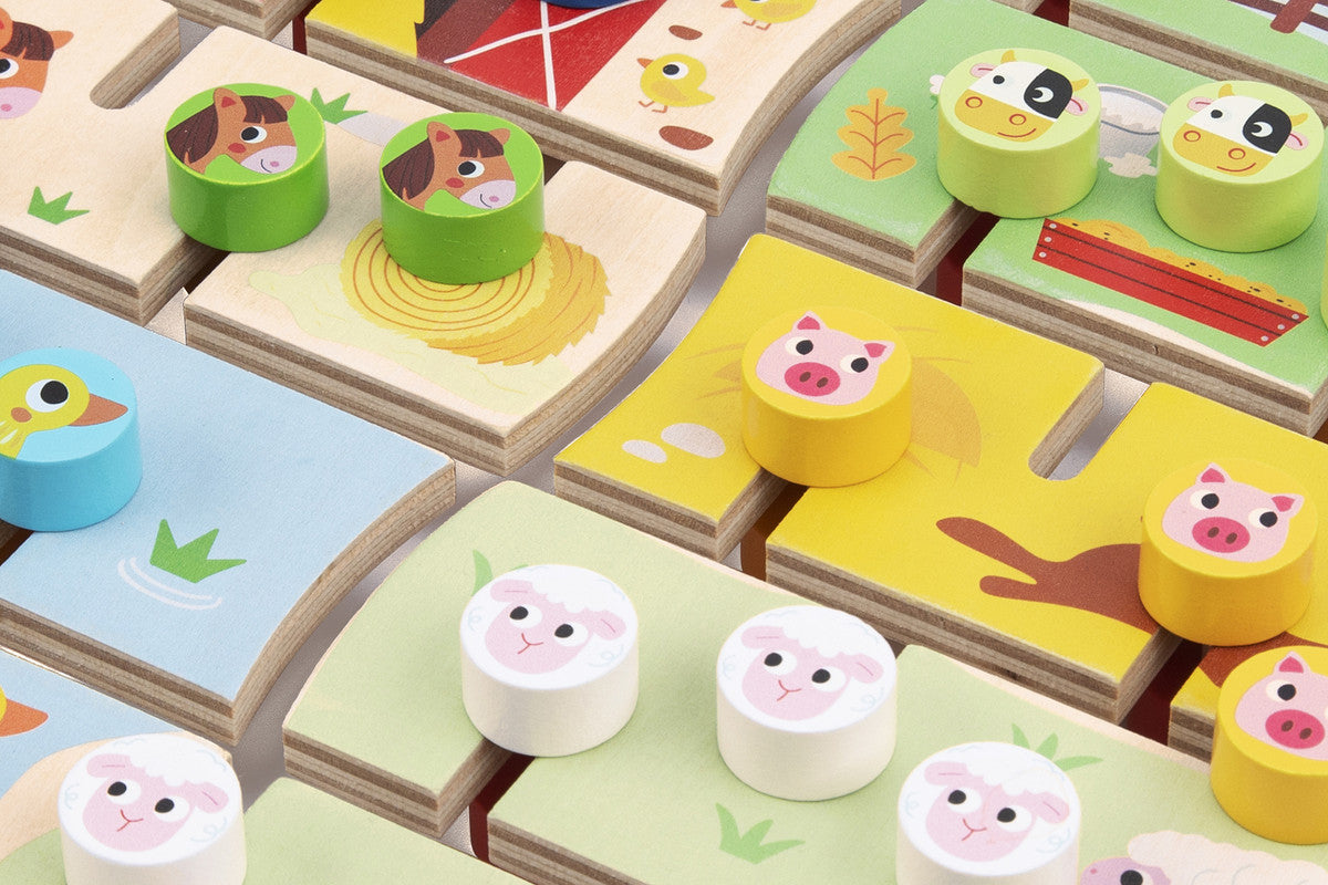 Tooky Toys Alphabet & Farm Maze - Laadlee