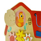 Tooky Toys Wooden House Busy Board