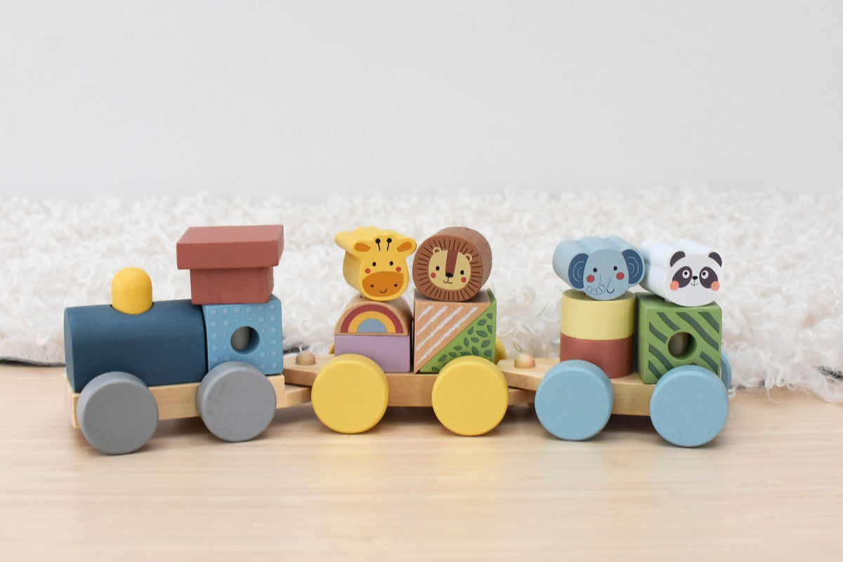 Tooky Toys Stacking Train - Animals