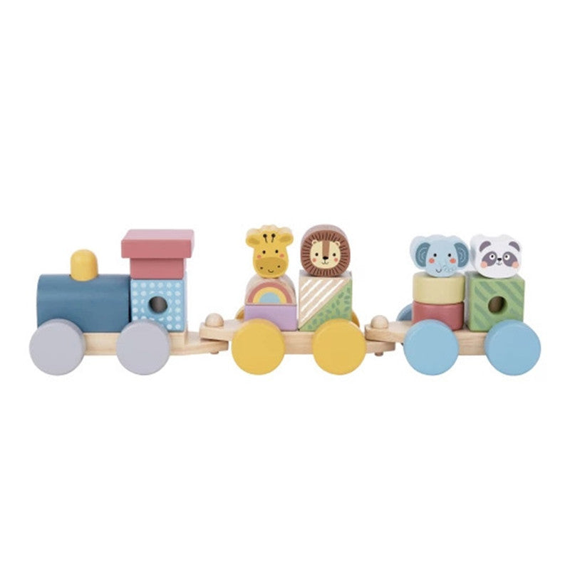 Tooky Toys Stacking Train - Animals - Laadlee