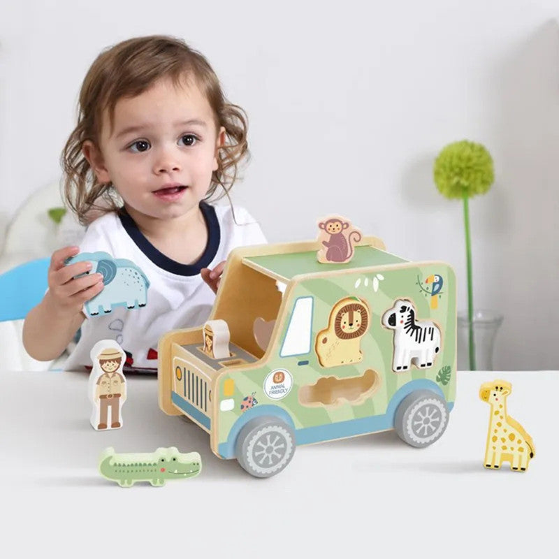 Tooky Toys Animal Jeep - Laadlee