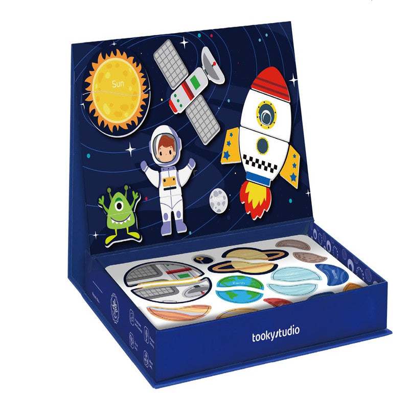 Tooky Toys Magnetic Box - Space - Laadlee