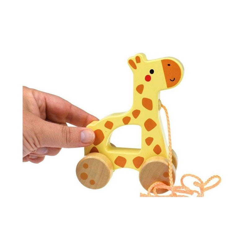 Tooky Toys Pull Along - Giraffe - Laadlee