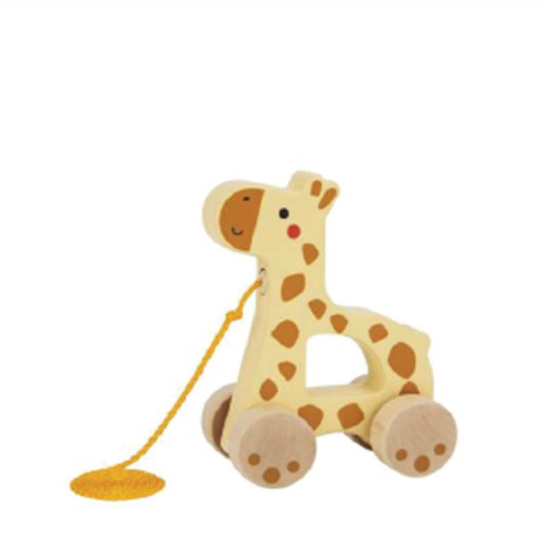 Tooky Toys Pull Along - Giraffe - Laadlee