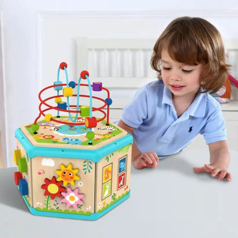 Tooky Toys 7 In 1 Activity Cube