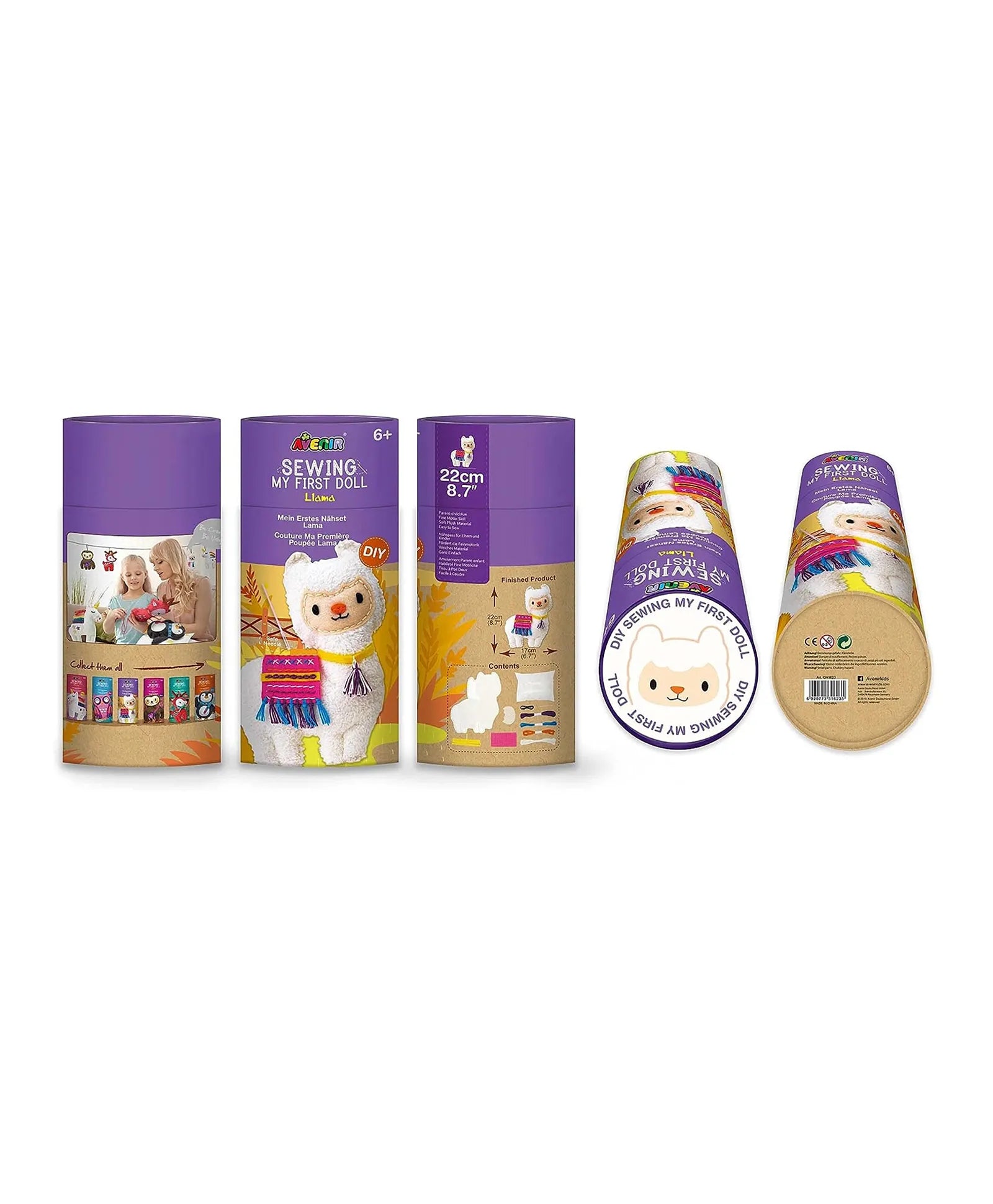 Avenir Sewing My First Doll Kit - Llama - Laadlee