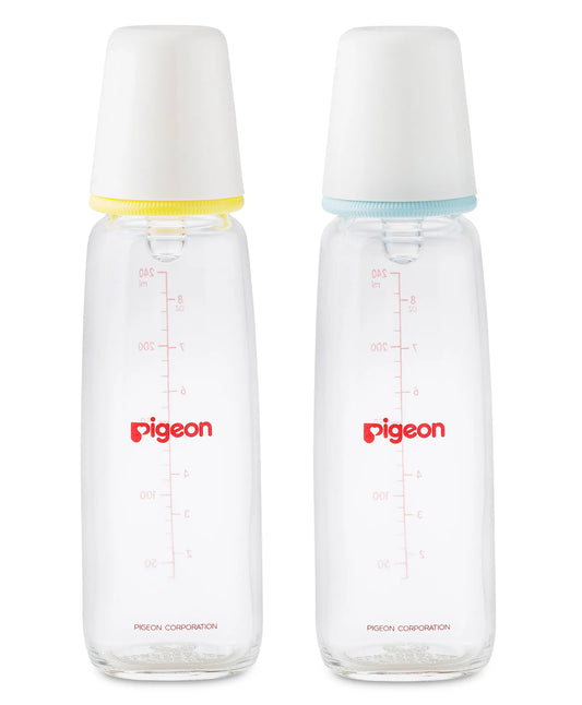 Pigeon Glass Feeding Bottle K-8  240ml - Assorted