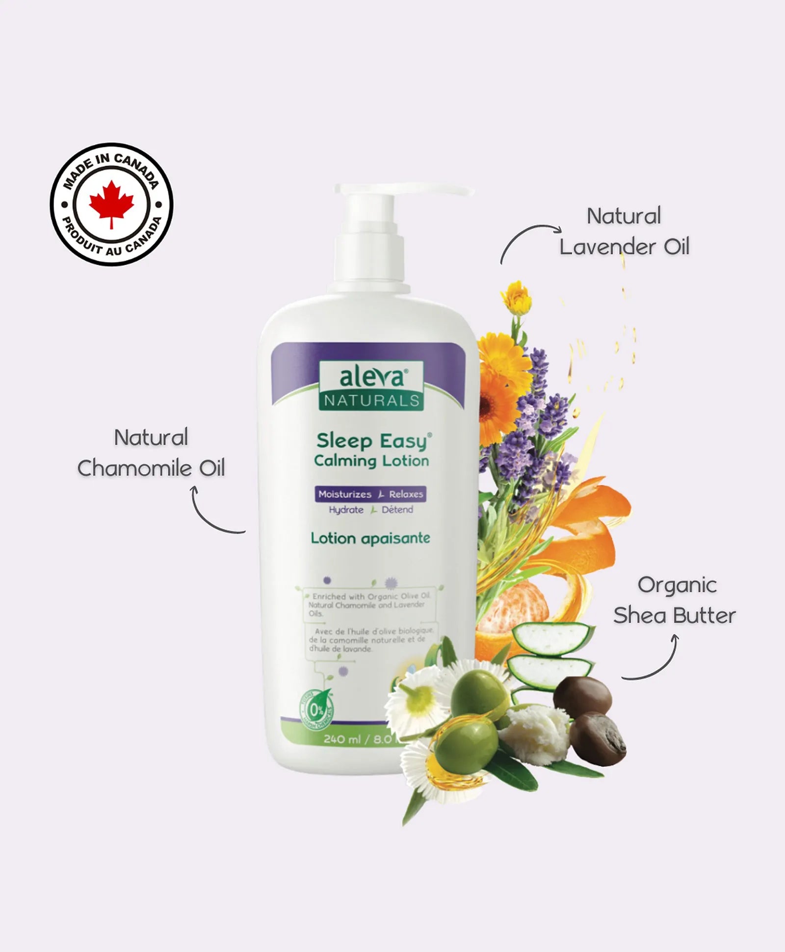 Aleva Naturals Sleep Easy Calming Lotion - 240ml - Laadlee