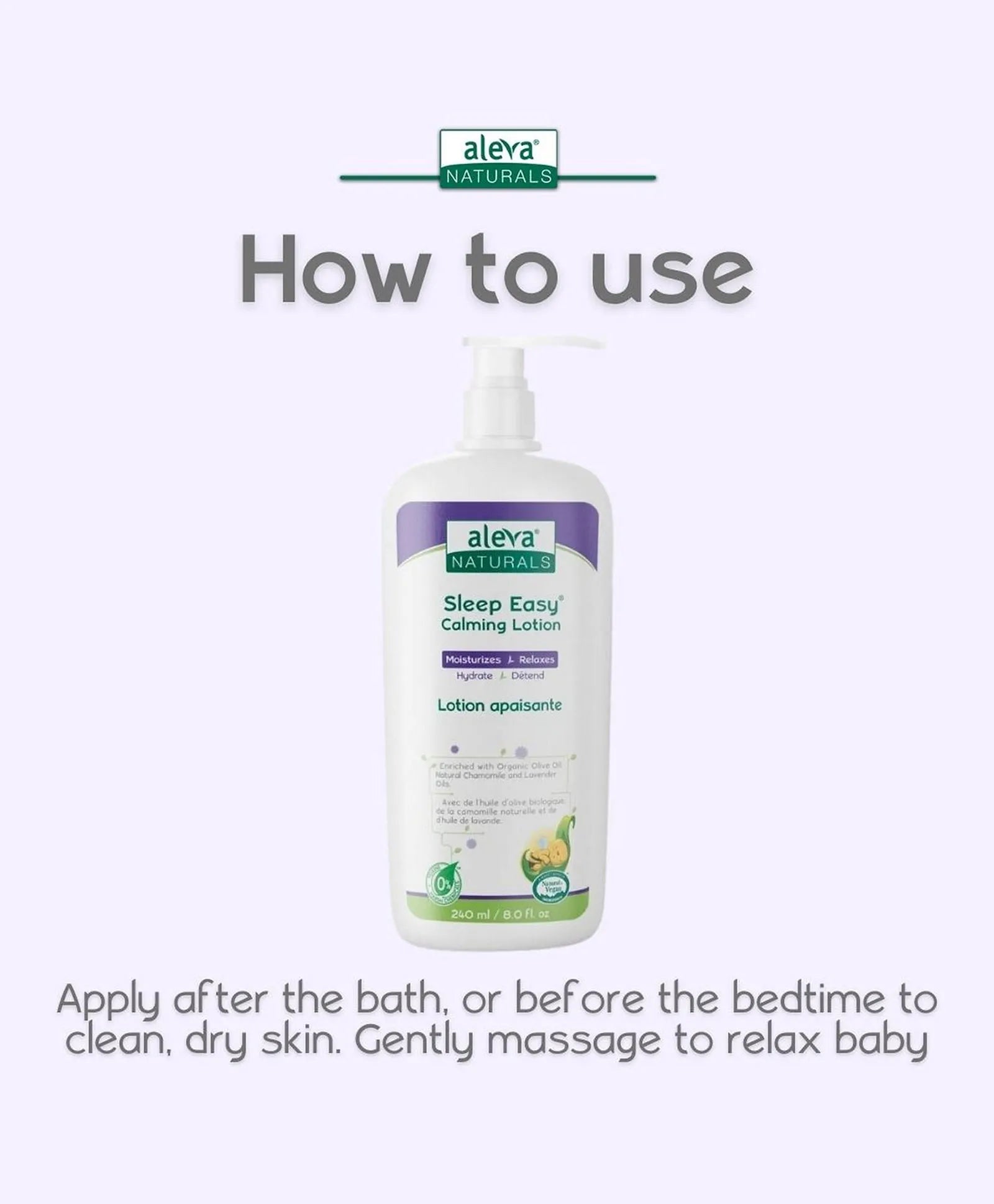 Aleva Naturals Sleep Easy Calming Lotion - 240ml - Laadlee