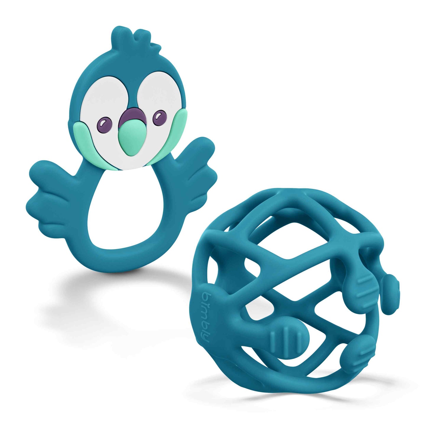 Bimbly Baby Silicone Teethers Set - Dark Blue