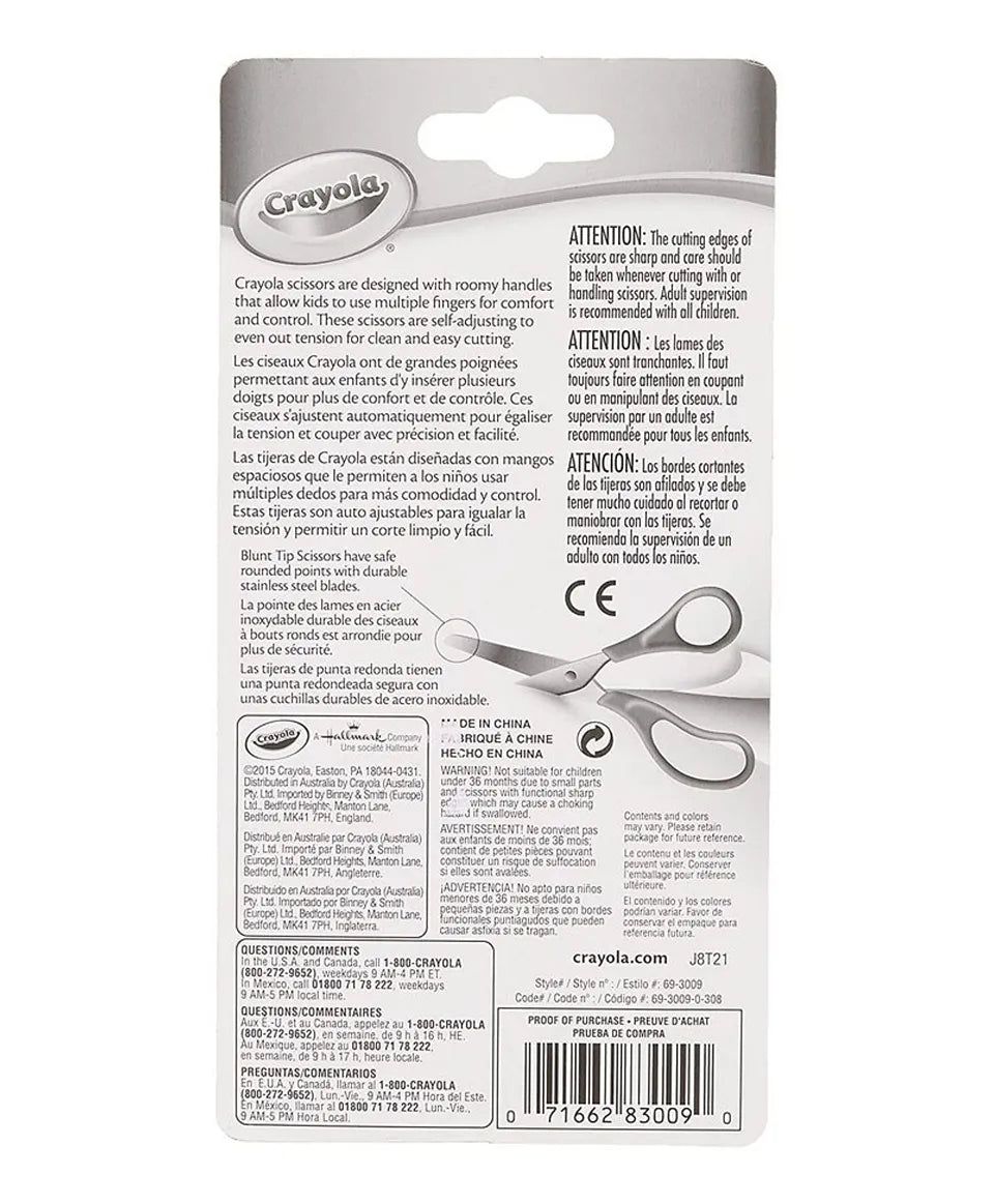 Crayola Blunt Tip Metal Blade Scissors - Pack of 12 - Laadlee