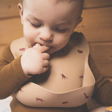 Mushie Silicone Bib Brown Safari - Laadlee