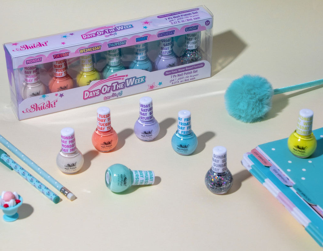 Shush! 7 Days Nail Polish Set - Laadlee