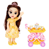 Disney Princess Belle Doll With Tea Trolley Set