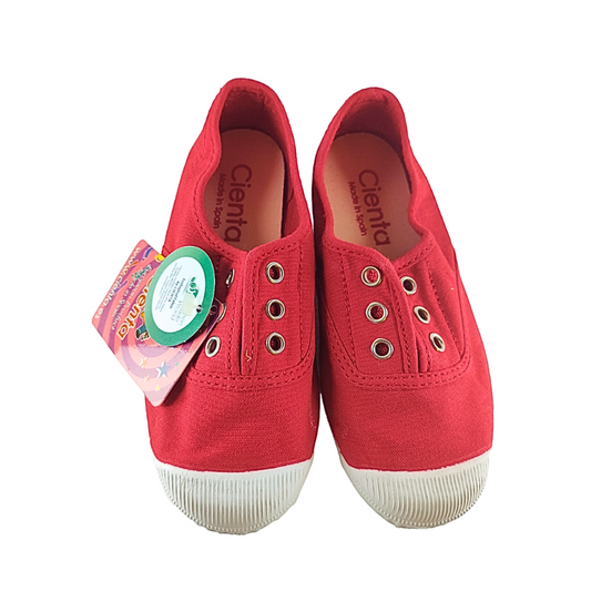 Pikkaboo Ceinta Rojo Eyelet Slip-on Kids Shoes