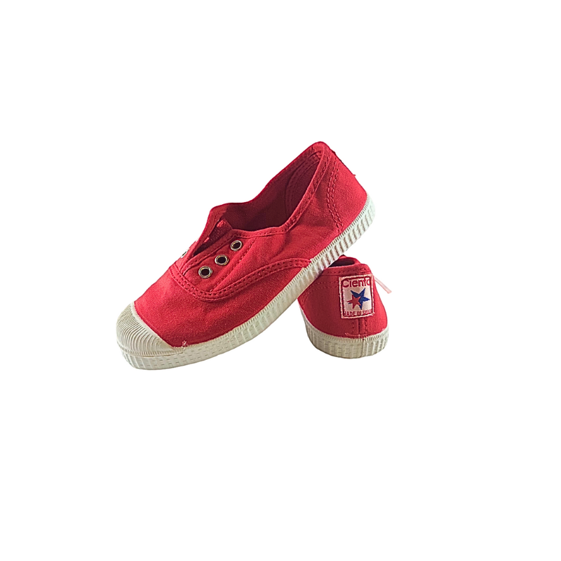 Pikkaboo Ceinta Rojo Eyelet Slip-on Kids Shoes