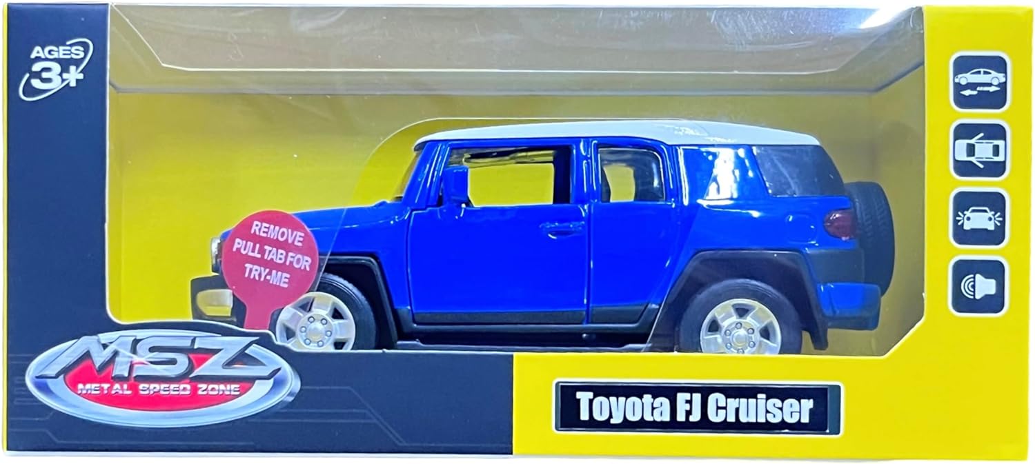 MSZ Toyota FJ Cruiser Car 1:32 Die-Cast Replica - Blue - Laadlee