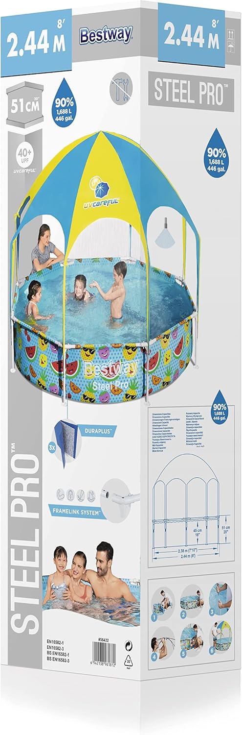 Bestway Pool Splash N Shade - 244X51