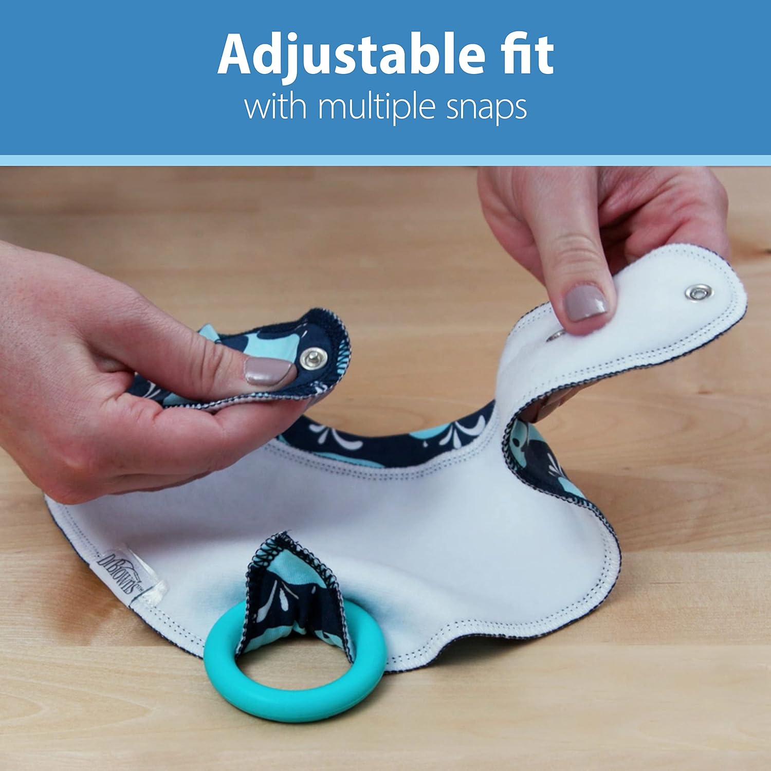 Dr. Brown's Bandana Bib With Teether - Anchors / Whales - Pack of 2 - Laadlee