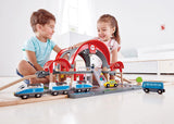 Hape Grand City Station Railway Set With Projector And Recorder