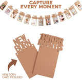 Brain Giggles 1-12 Month Photo Banner for 1st Birthday - Brown