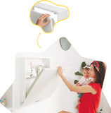 Badabulle Wall Mounted Changing Table & Changing Mat - White - Laadlee