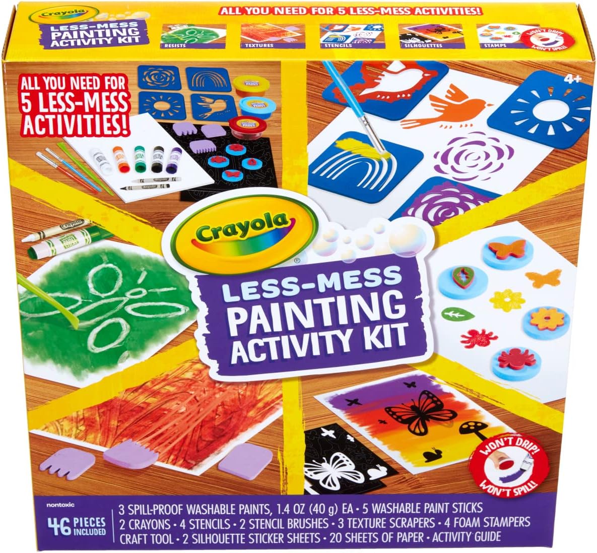 Crayola Less Mess Painting Activity Kit - Laadlee