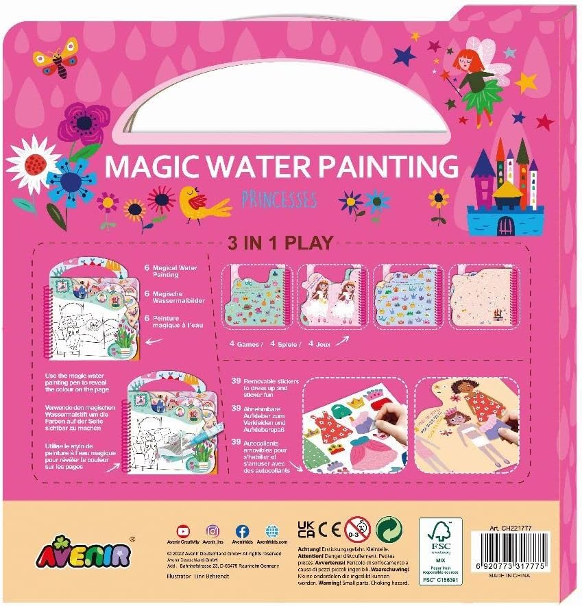 Avenir Magic Water Painting - Princesses - Laadlee