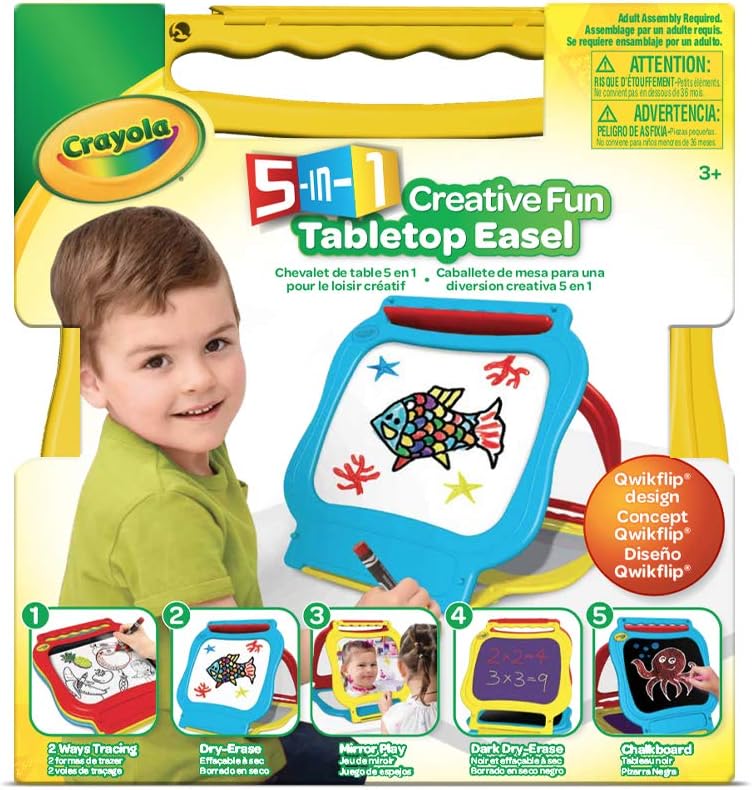 Crayola Easels Creative Fun 5-in-1 Tabletop Easel - Laadlee