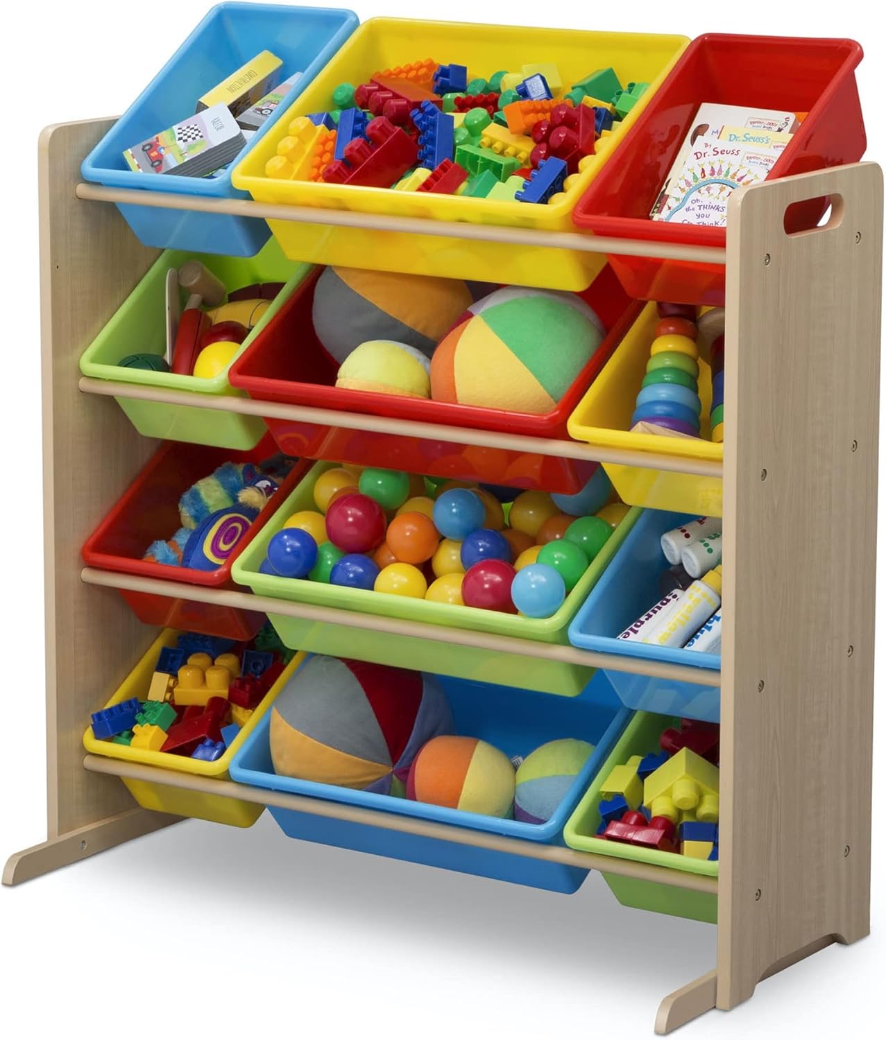 Delta Children Kids Toy Storage Organizer With 12 Plastic Bins