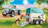 Playmobil Country Car With Pony Trailer