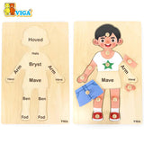 Viga Body Parts Puzzle Boy - 12pcs