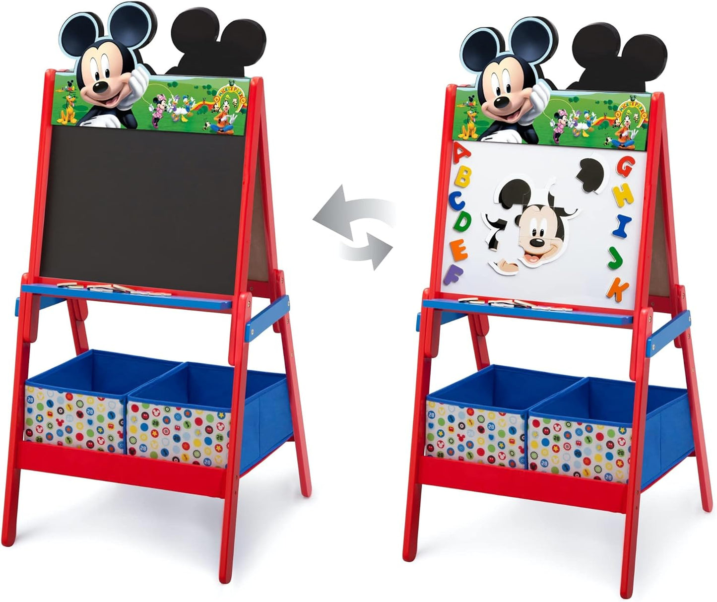 Delta Children Mickey Mouse Wooden Easel With Storage