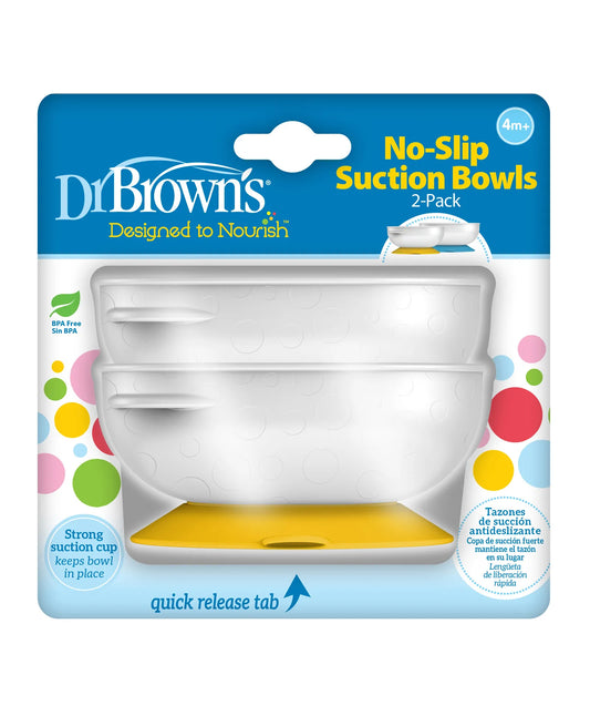 Dr. Brown's No Slip Suction Bowl - Pack of 2
