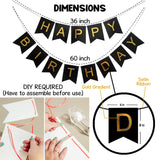 Brain Giggles Black Happy Birthday Cardstock Banner